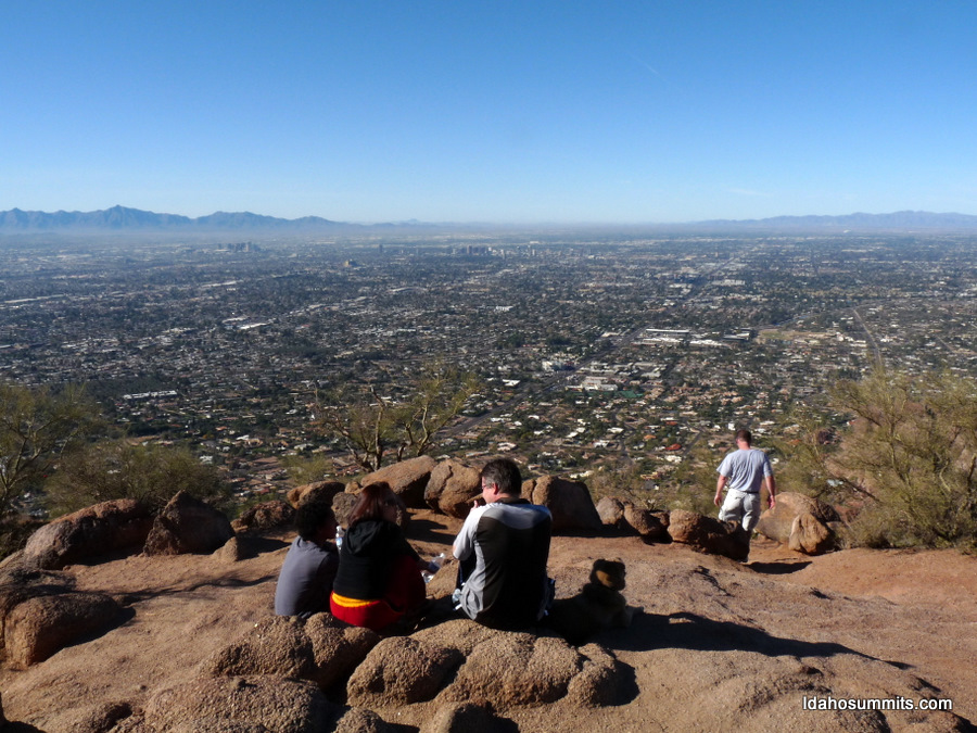 view from top of camelback mountain